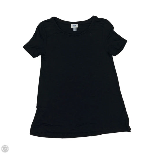 Top Short Sleeve Basic By Old Navy In Black, Size: Xs