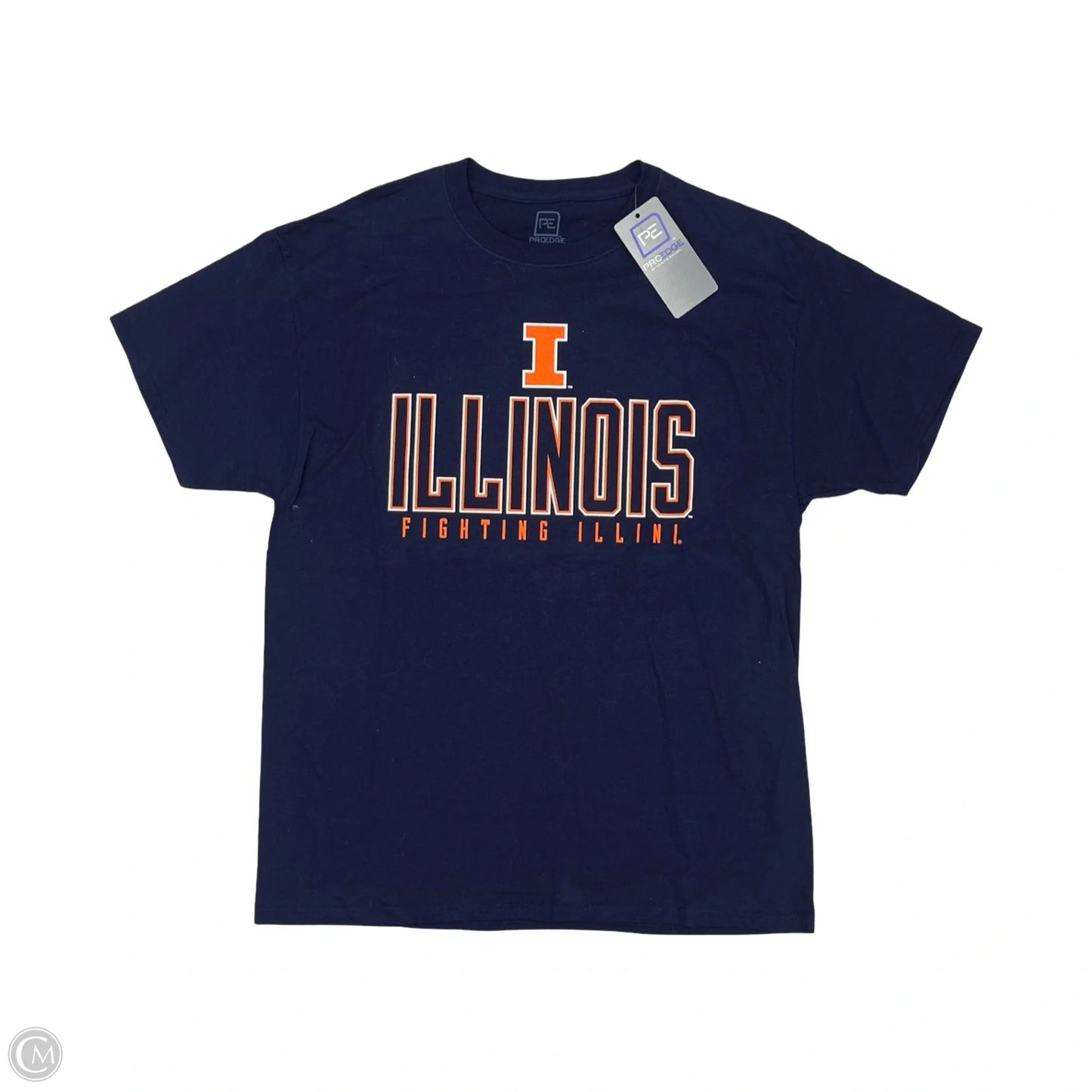 Athletic Top Short Sleeve By Clothes Mentor In Navy, Size: L