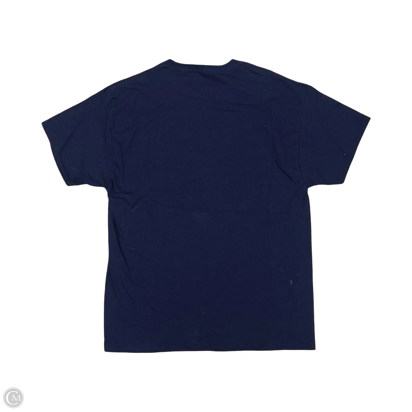 Athletic Top Short Sleeve By Clothes Mentor In Navy, Size: L
