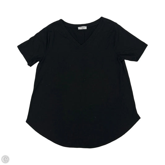 Top Short Sleeve Basic By Clothes Mentor In Black, Size: 1x
