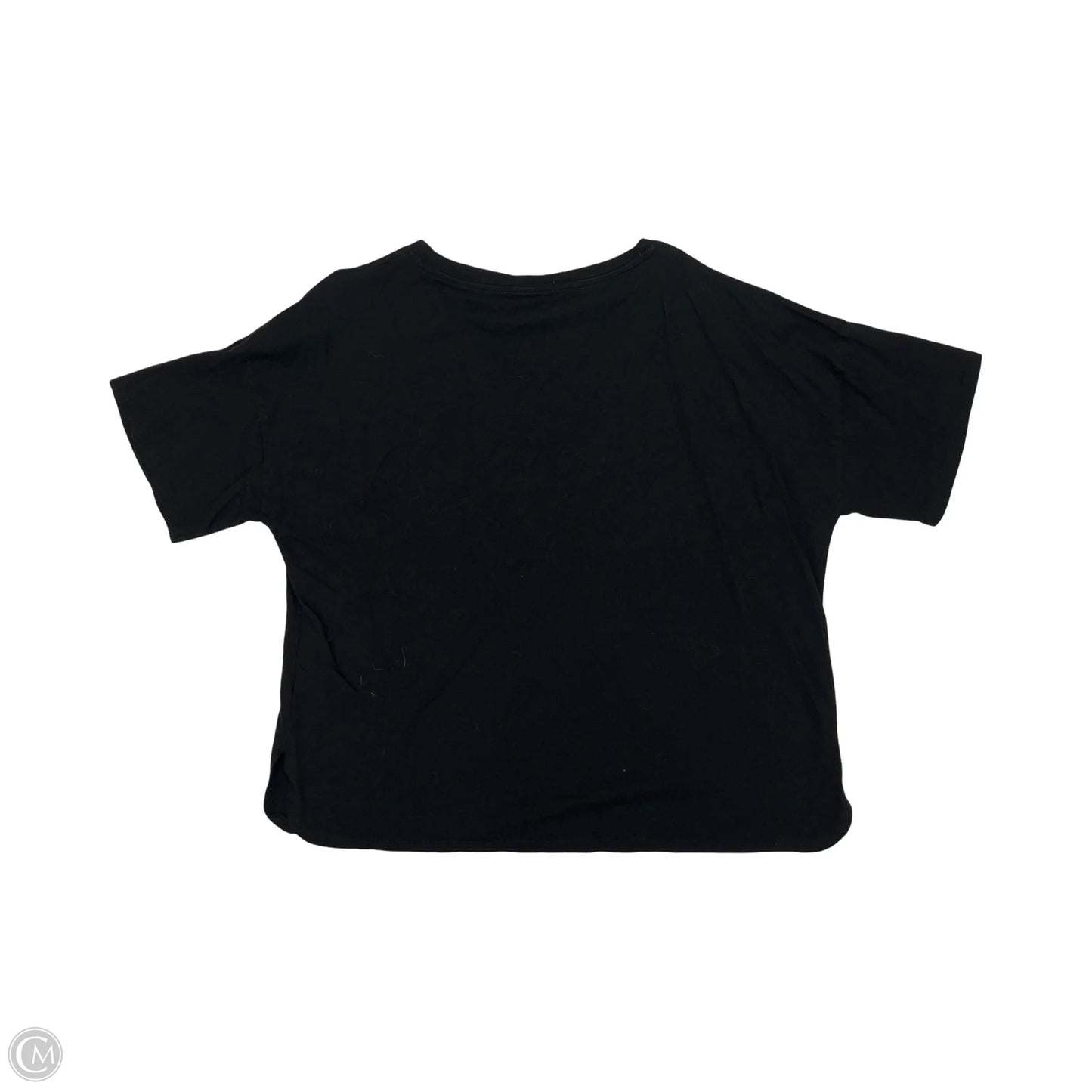 Top Short Sleeve Basic By Zenana In Black, Size: 1x