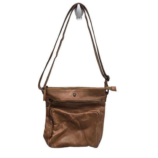 Crossbody Leather By Clothes Mentor, Size: Medium