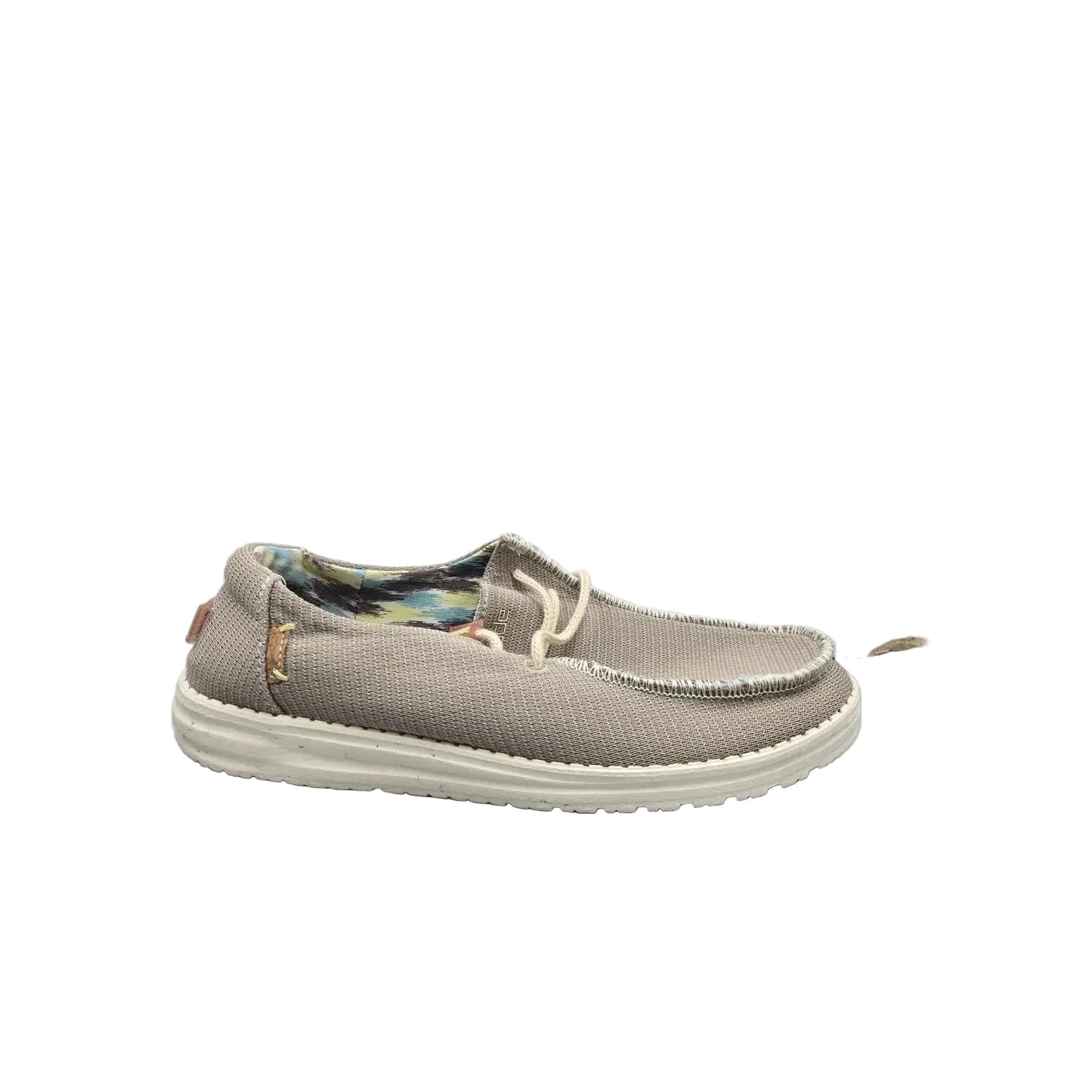 Shoes Flats By Hey Dude In Grey, Size: 9