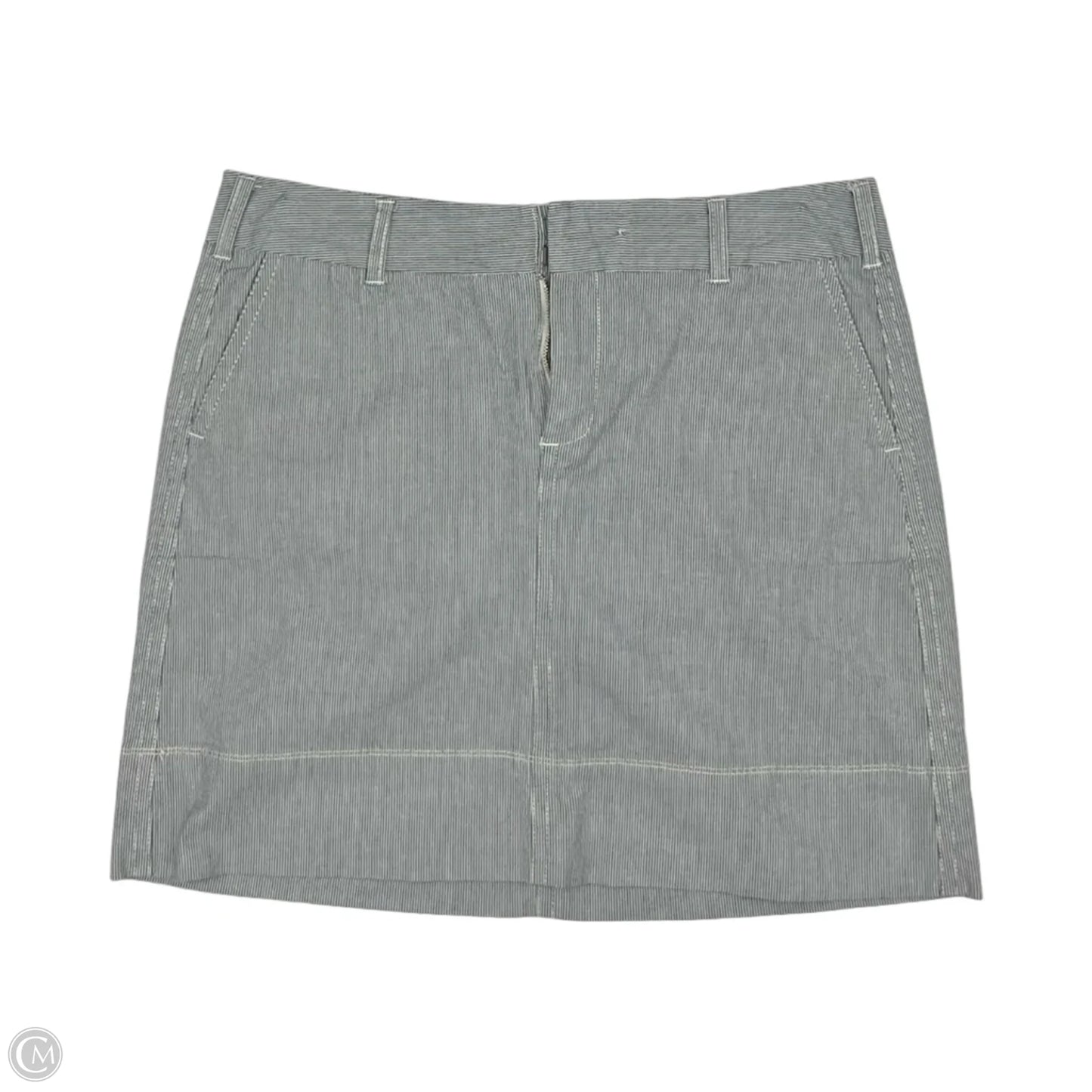 Skirt Mini & Short By Merona In Blue & White, Size: 12