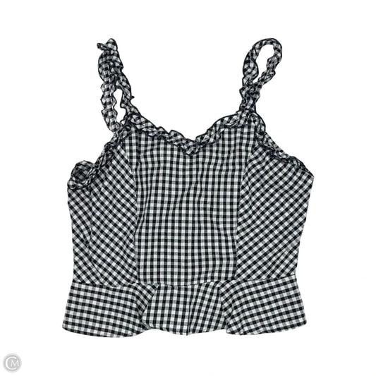 Tank Top By Angie In Blue & White, Size: L