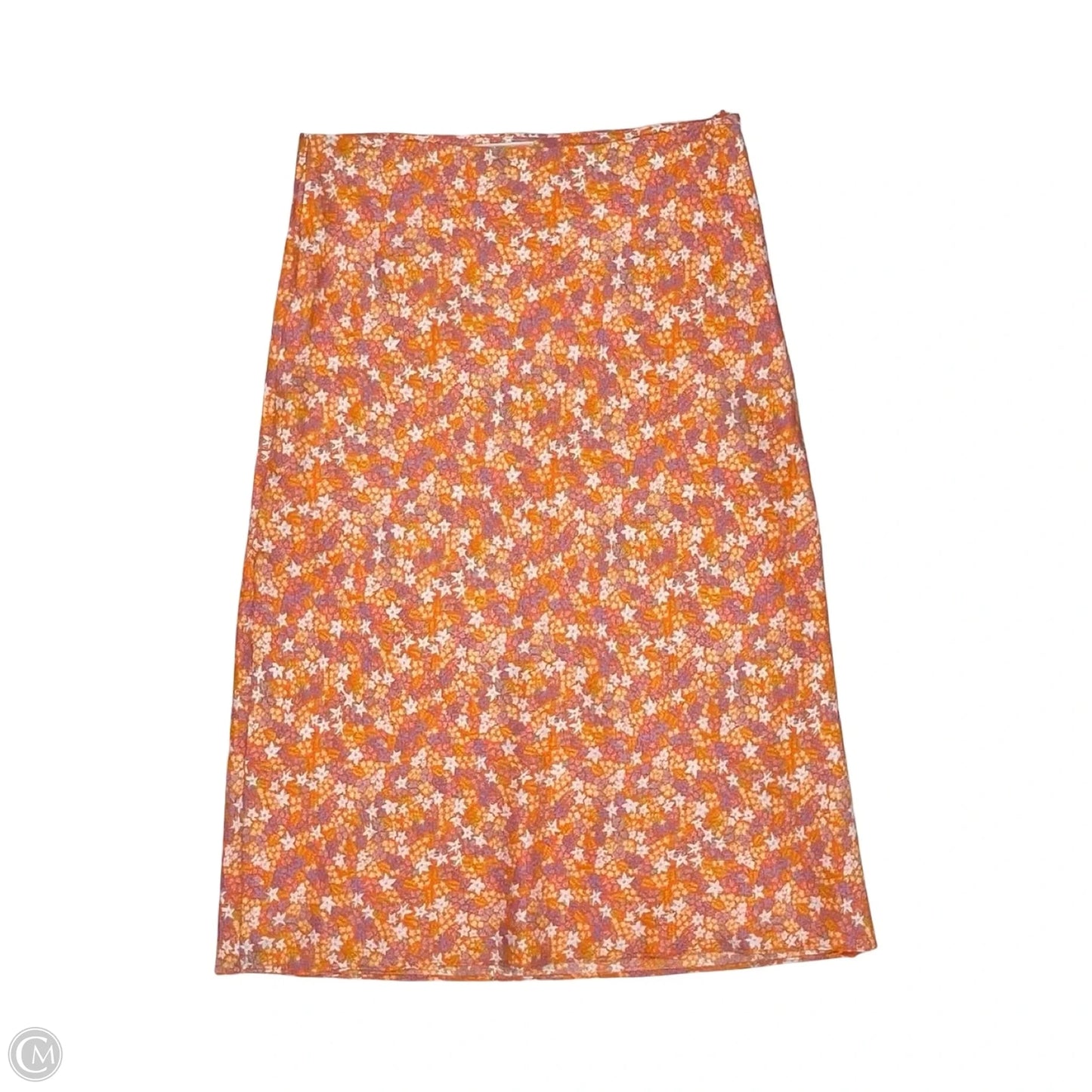 Skirt Midi By Steve Madden In Orange, Size: M