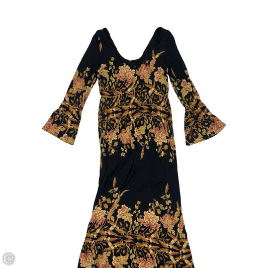 Dress Party Midi By Free People In Black & Brown, Size: S