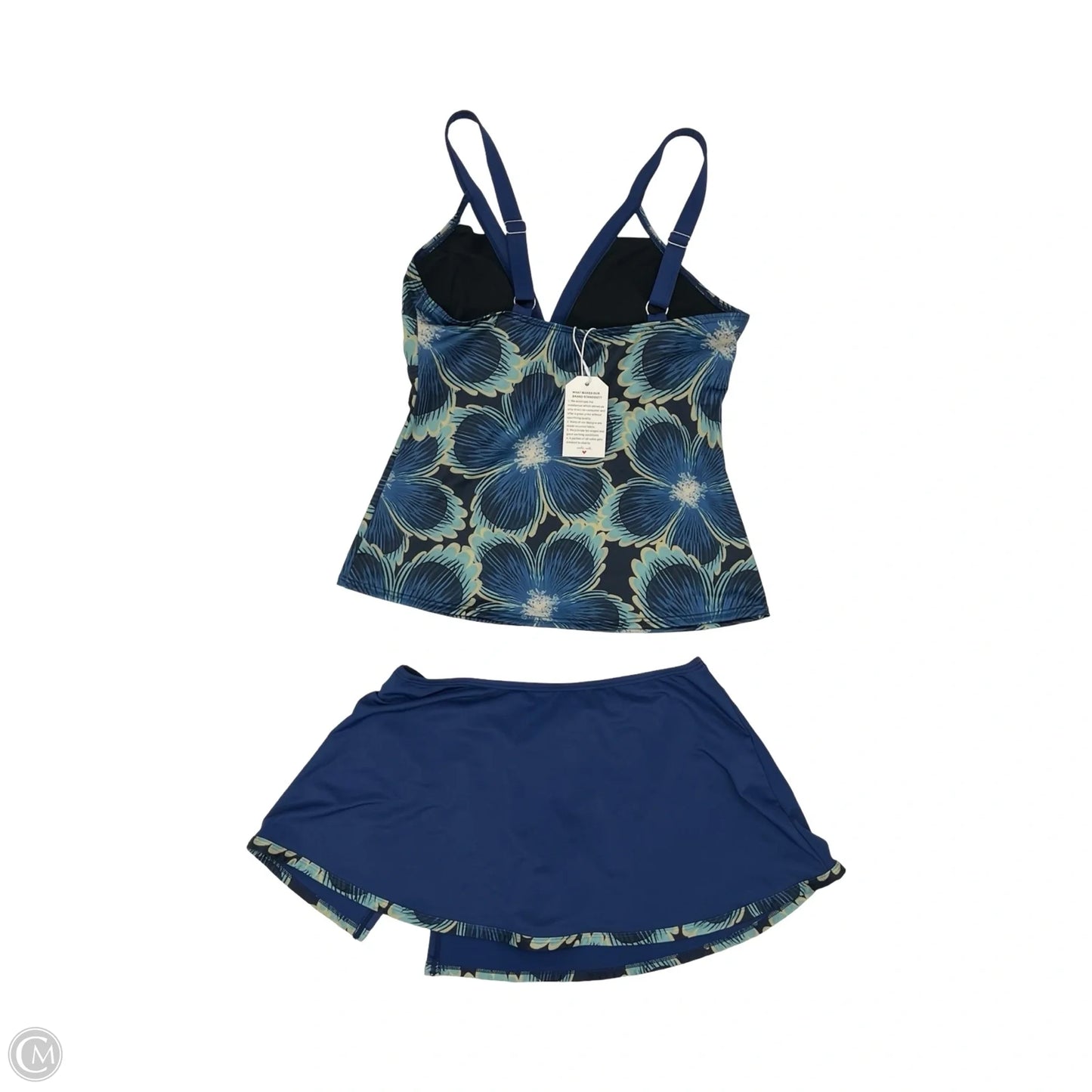 Swimsuit 2pc By Clothes Mentor In Blue & Green, Size: L