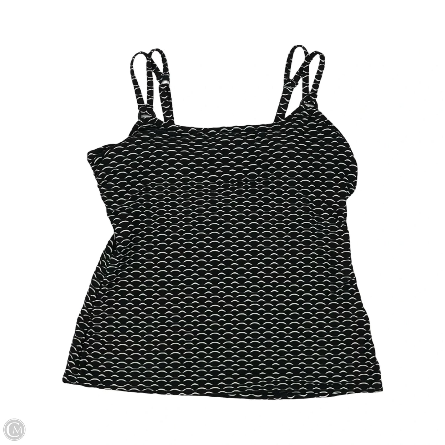 Swimsuit Top By Croft And Barrow In Black & White, Size: L