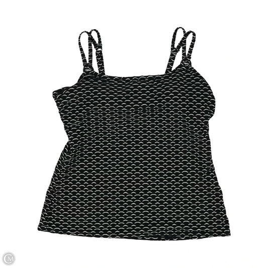 Swimsuit Top By Croft And Barrow In Black & White, Size: L