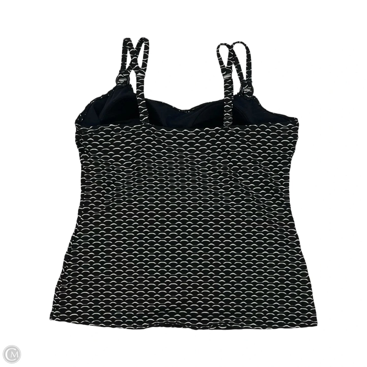 Swimsuit Top By Croft And Barrow In Black & White, Size: L