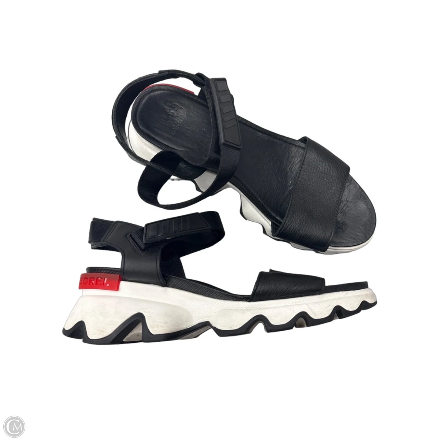 Sandals Flats By Sorel In Black, Size: 8