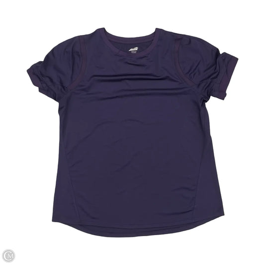 Athletic Top Short Sleeve By Avia In Purple, Size: L
