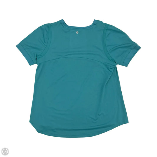 Athletic Top Short Sleeve By Avia In Teal, Size: L