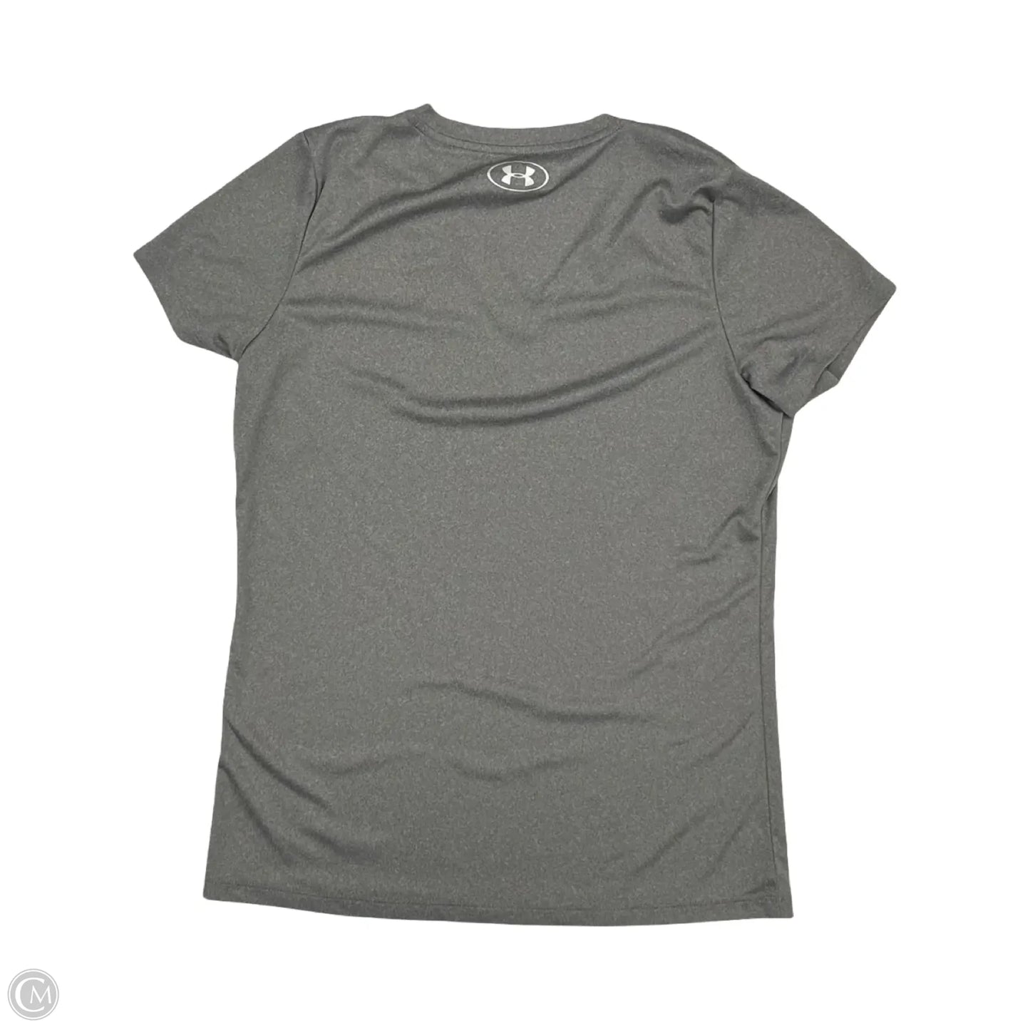 Athletic Top Short Sleeve By Under Armour In Grey, Size: M