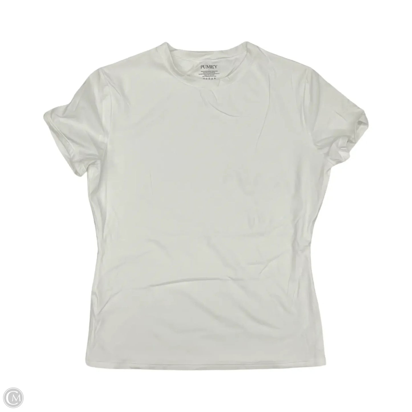 Top Short Sleeve Basic By Clothes Mentor In White, Size: L