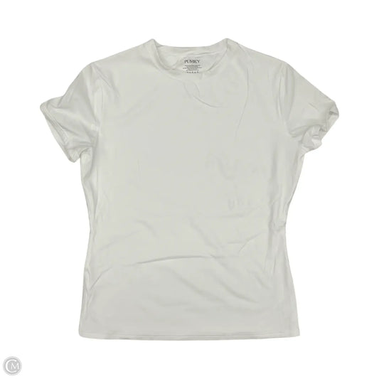 Top Short Sleeve Basic By Clothes Mentor In White, Size: L