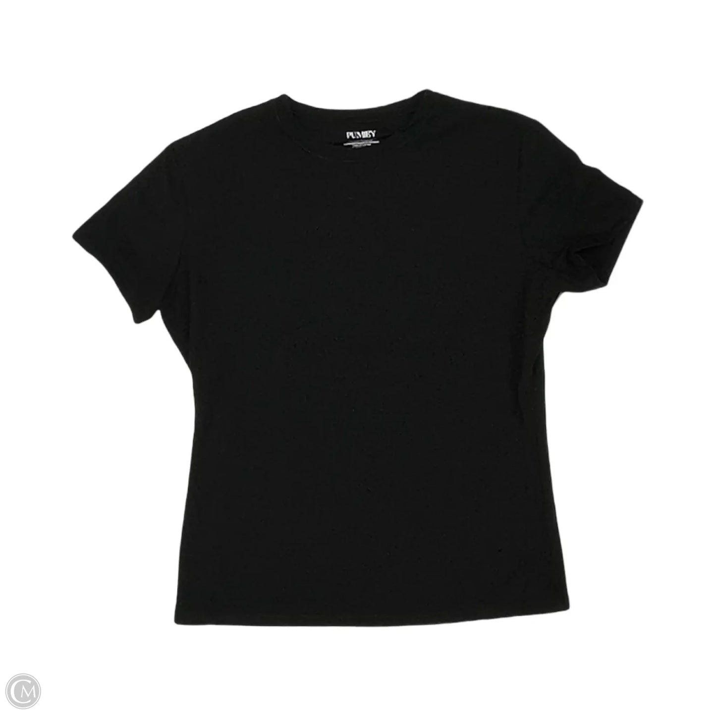 Top Short Sleeve Basic By Clothes Mentor In Black, Size: L