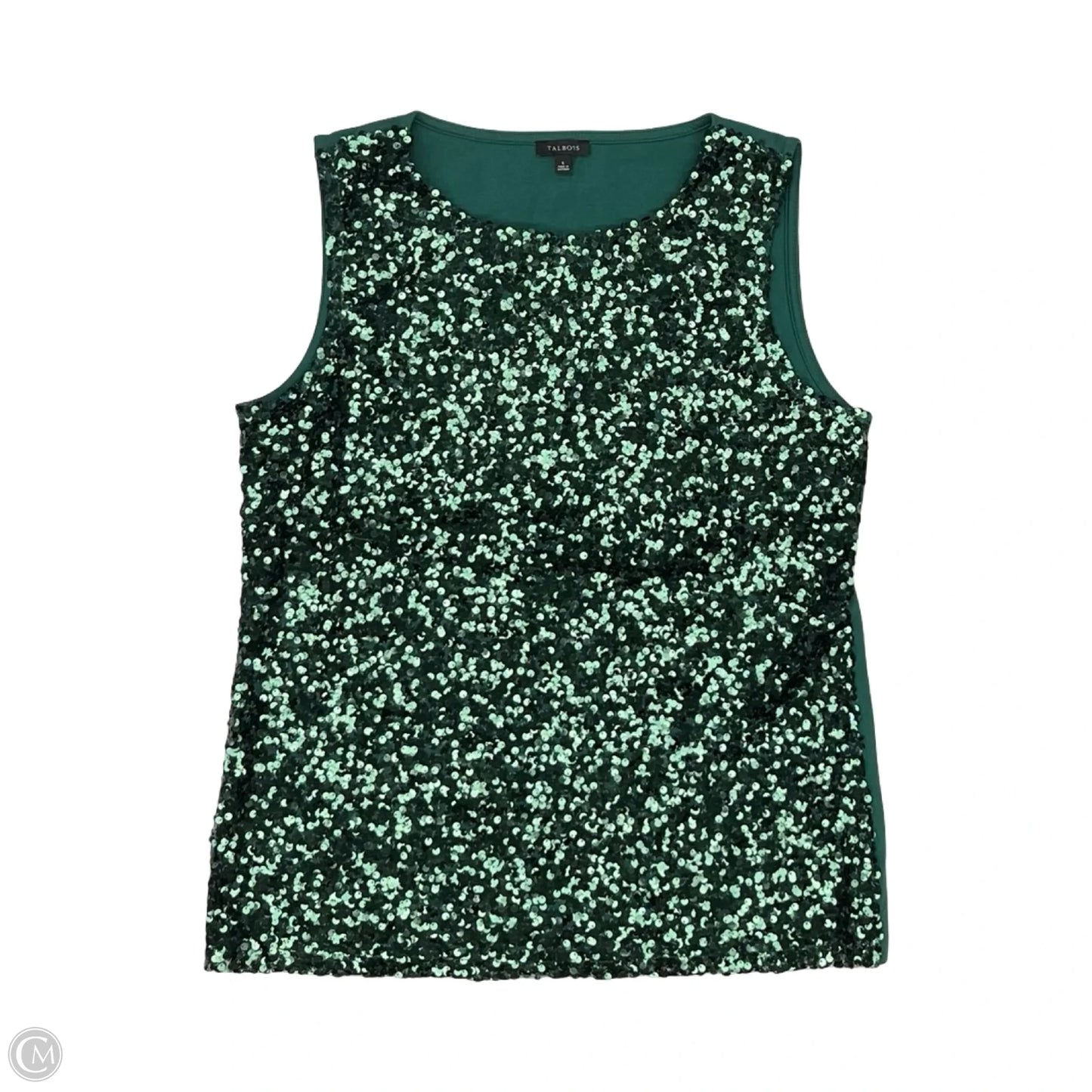 Top Sleeveless By Talbots In Green, Size: S