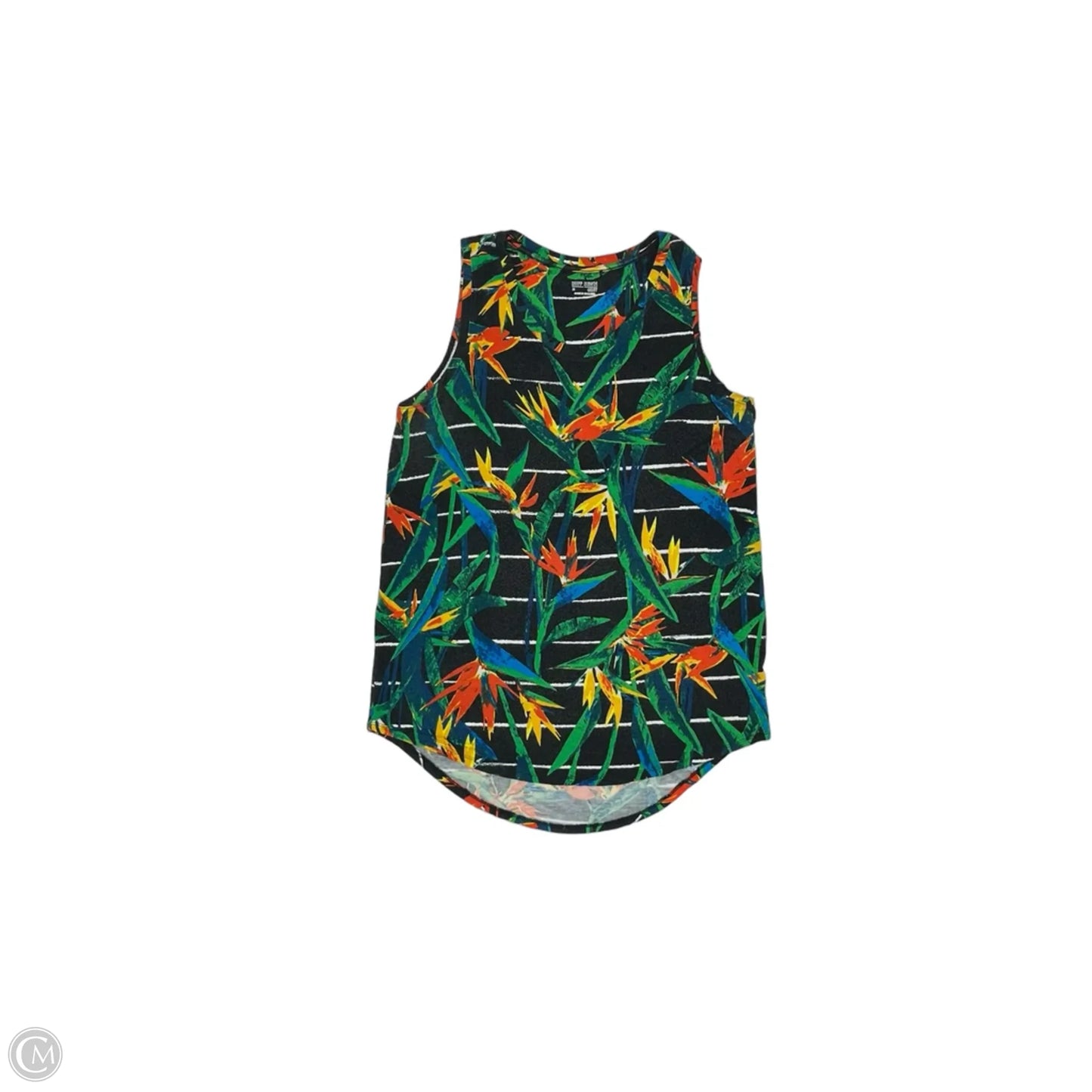 Top Sleeveless By Ruff Hewn In Tropical Print, Size: M