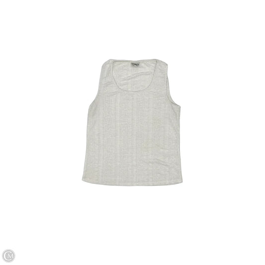 Top Sleeveless By Chicos In White, Size: L