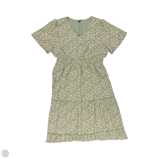 Dress Party Long By Clothes Mentor In Green, Size: Xl