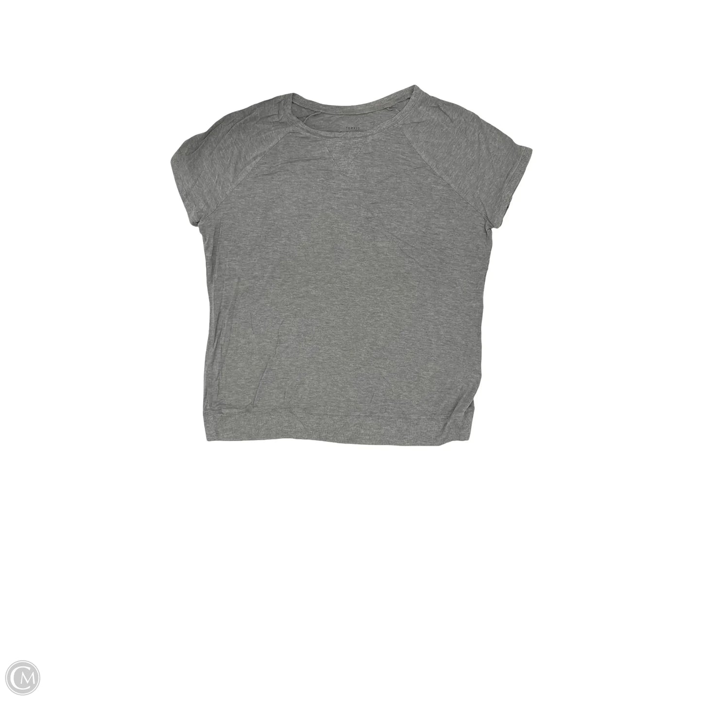 Top Short Sleeve Basic By Torrid In Grey, Size: 1x