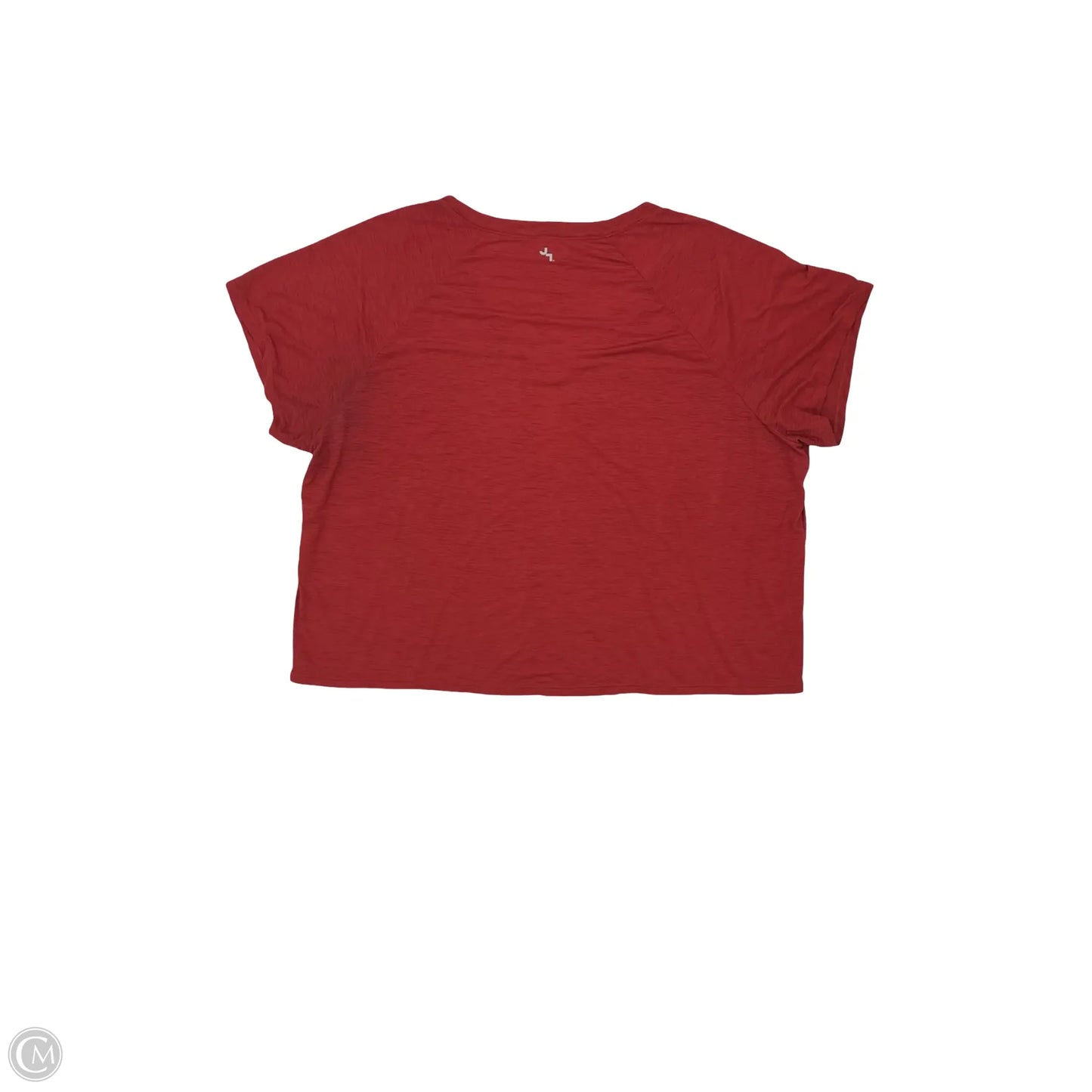 Athletic Top Short Sleeve By Joy Lab In Red, Size: 1x