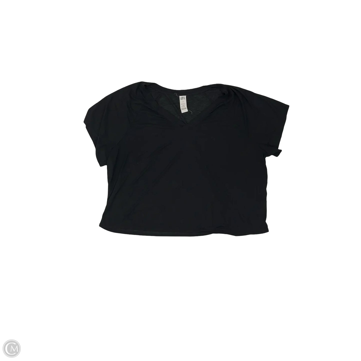 Athletic Top Short Sleeve By Joy Lab In Black, Size: 1x
