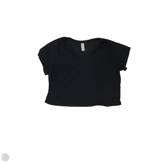 Athletic Top Short Sleeve By Joy Lab In Black, Size: 1x