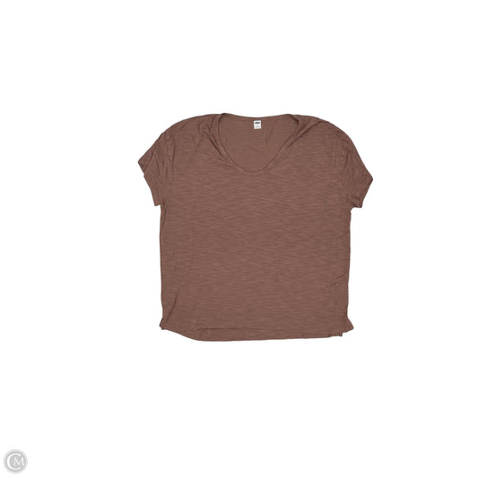 Top Short Sleeve By Old Navy In Brown, Size: L