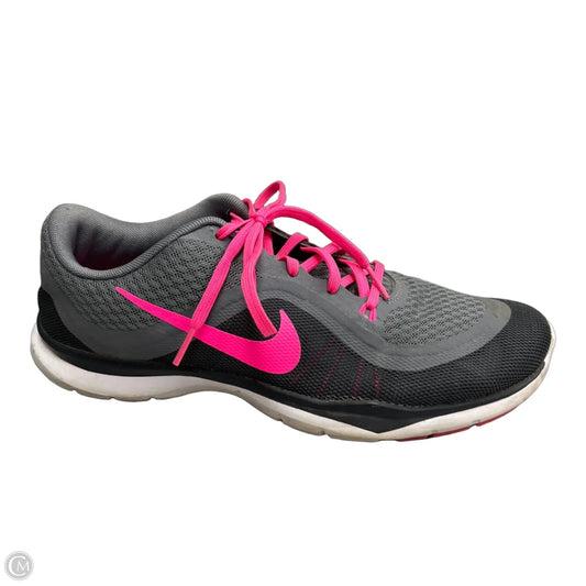 Shoes Athletic By Nike In Grey & Pink, Size: 9