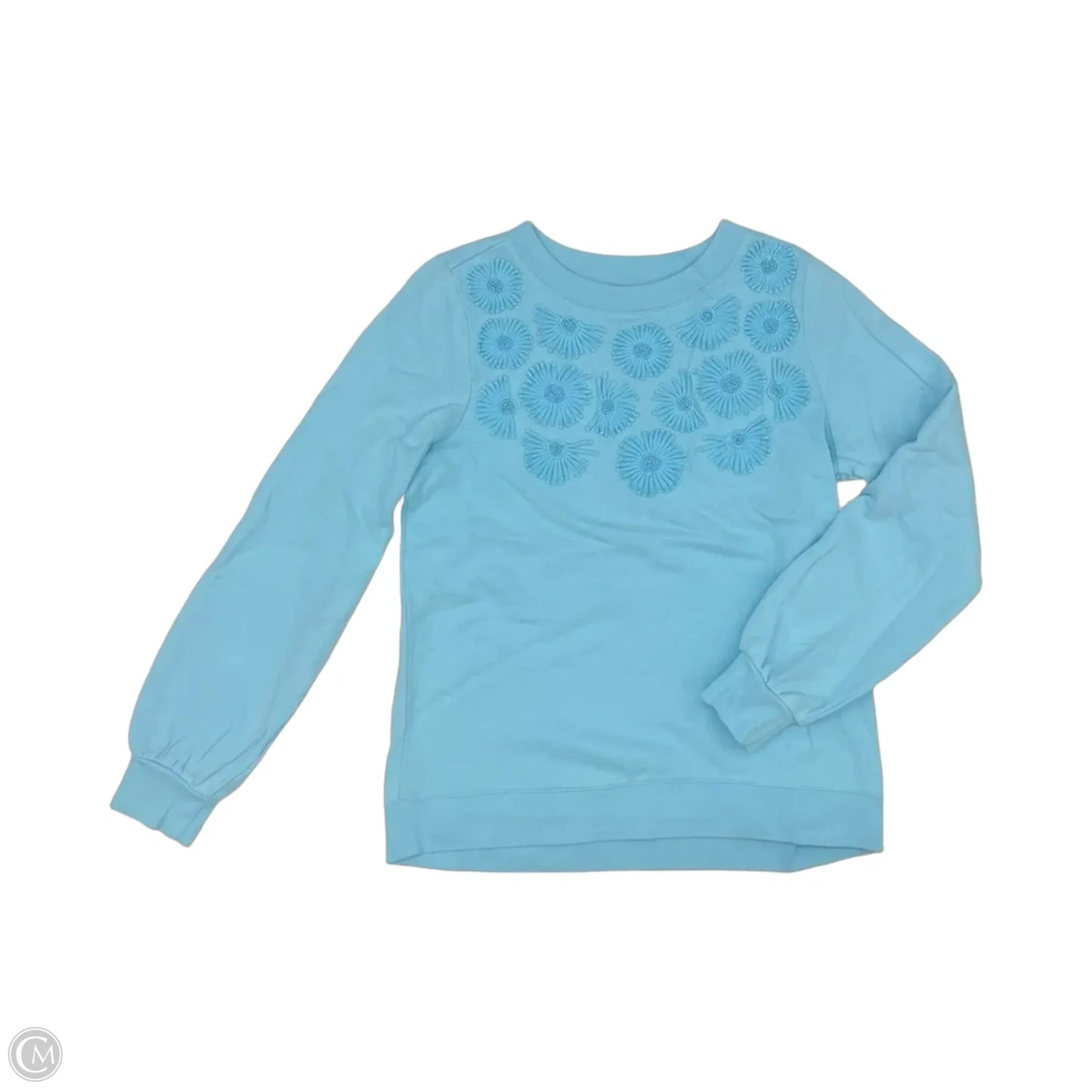 Top Long Sleeve By Talbots In Blue, Size: M