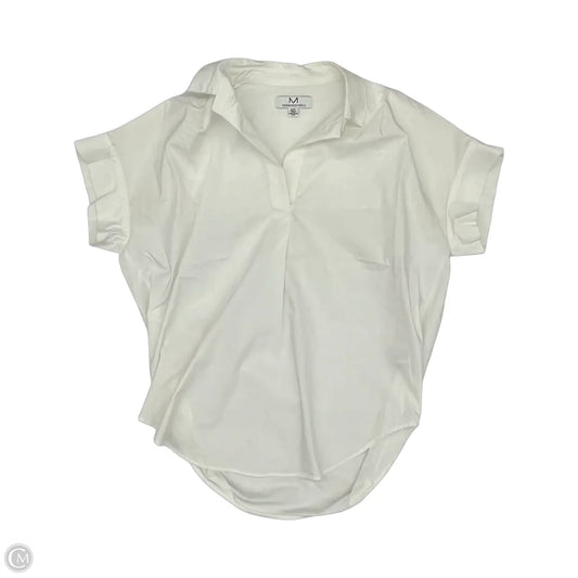 Blouse Sleeveless By Magaschoni In White, Size: S