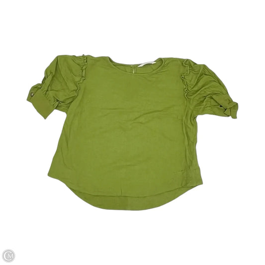 Top Short Sleeve By Lc Lauren Conrad In Green, Size: S