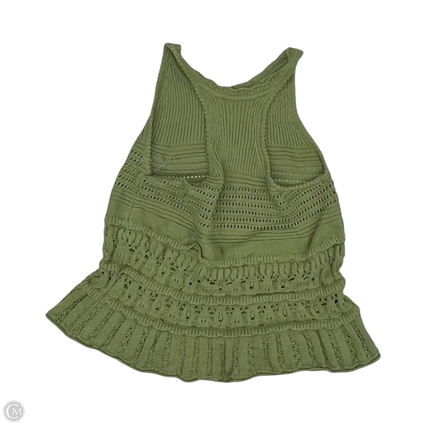 Top Sleeveless By Loft In Green, Size: S