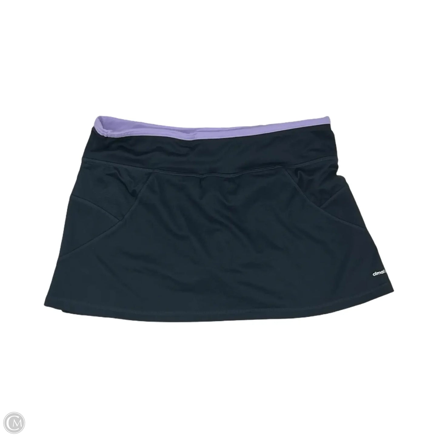 Athletic Skort By Adidas In Grey & Purple, Size: M