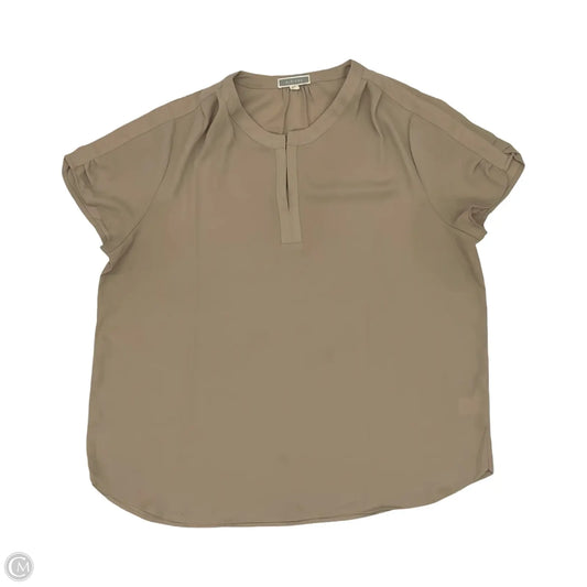 Blouse Sleeveless By Pleione In Tan, Size: L