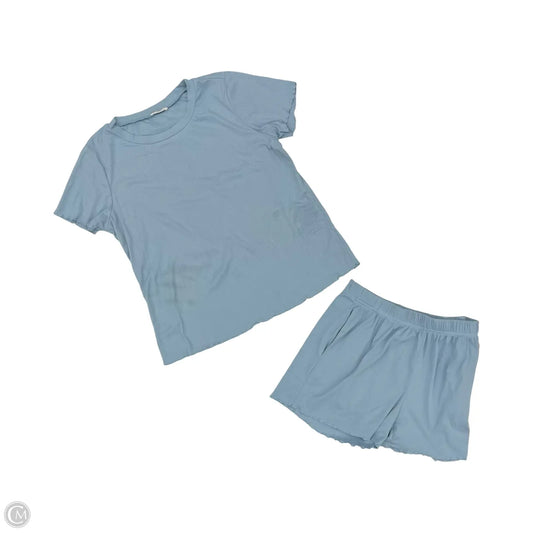 Pajamas 2pc By Ekouaer In Blue, Size: L