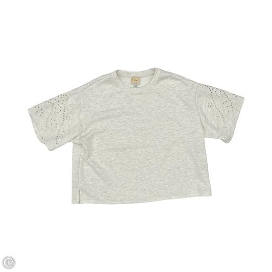 Top Short Sleeve By Tahari In White, Size: Xl