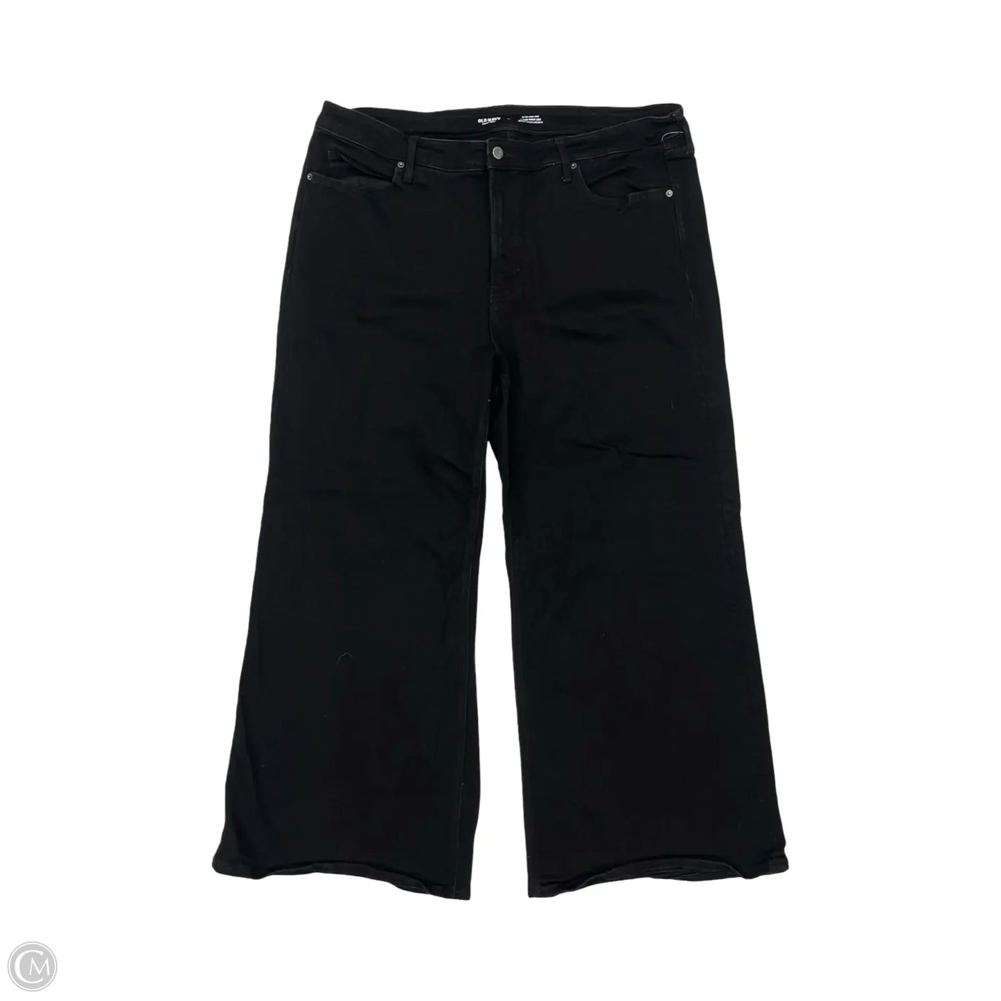 Jeans Wide Leg By Old Navy In Black Denim, Size: 20