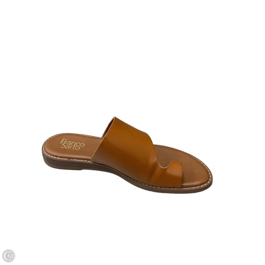 Sandals Flats By Franco Sarto In Brown, Size: 10