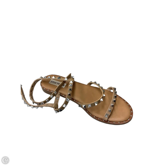 Sandals Flats By Steve Madden In Tan, Size: 10