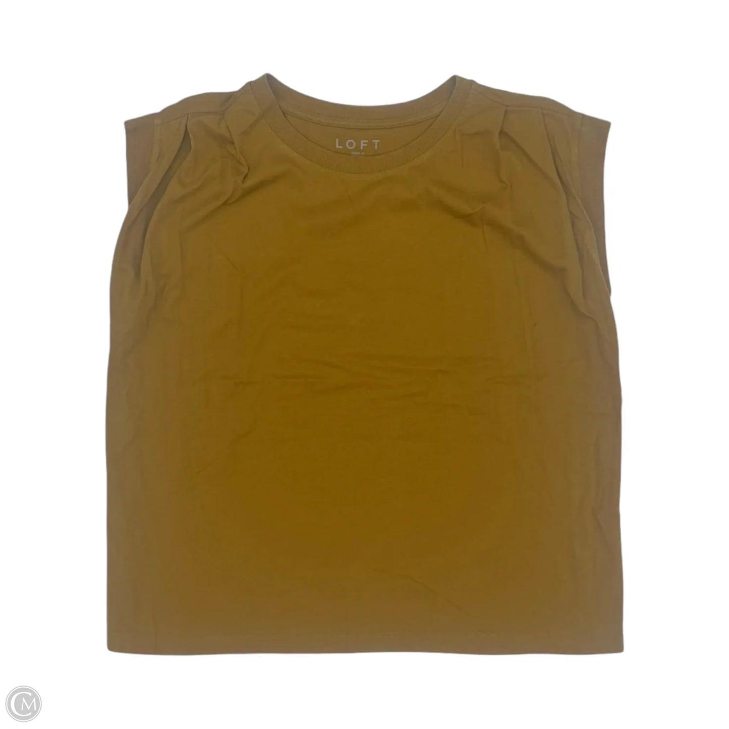 Top Sleeveless By Loft In Brown, Size: L