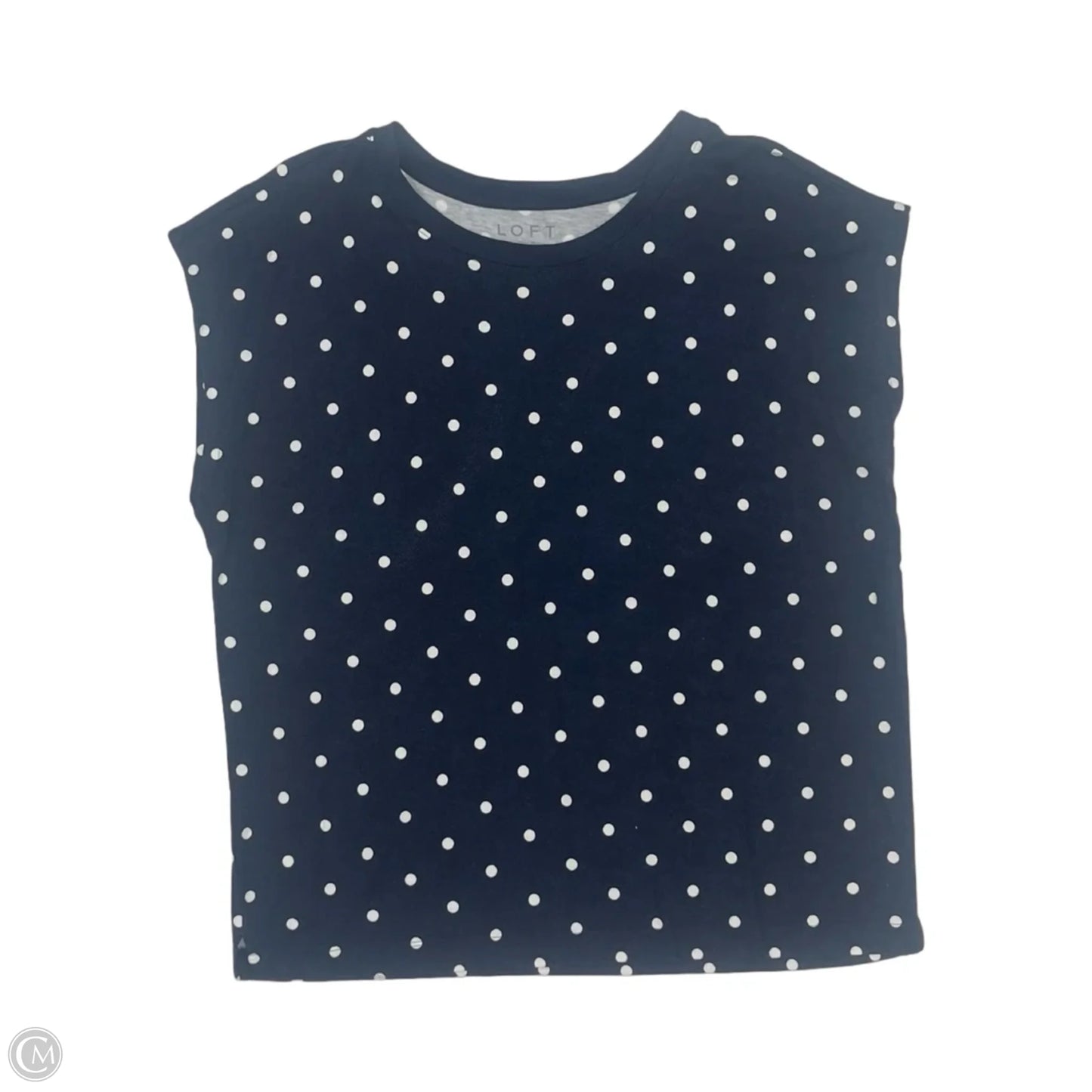 Top Sleeveless By Loft In Blue, Size: L