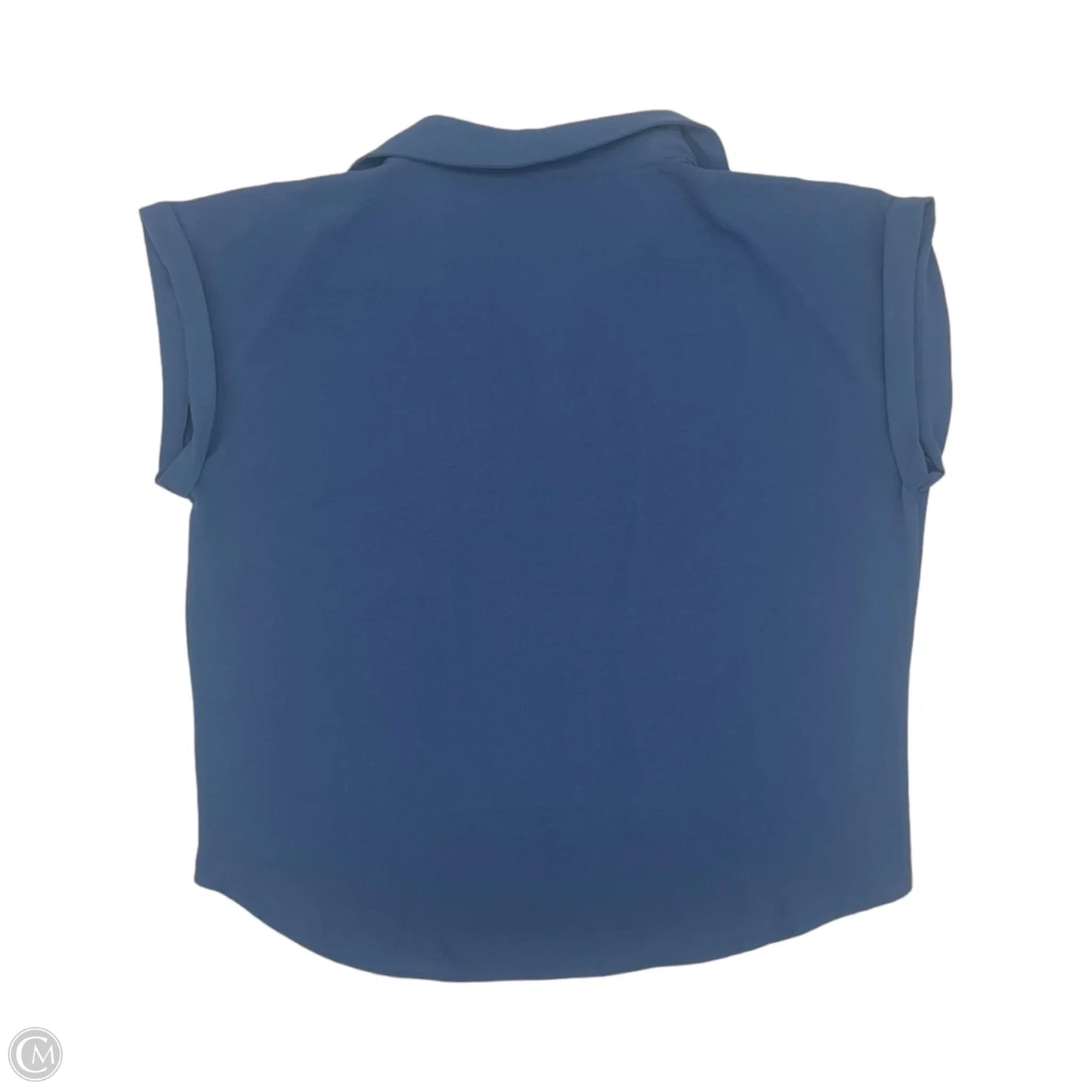 Blouse Short Sleeve By Pleione In Blue, Size: Xl