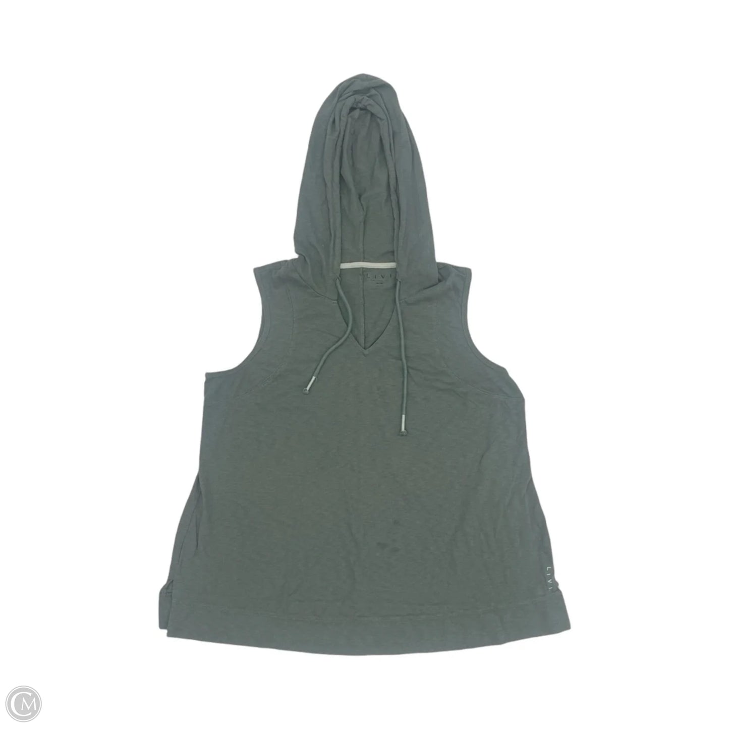 Athletic Top Short Sleeve By Livi Active In Green, Size: L