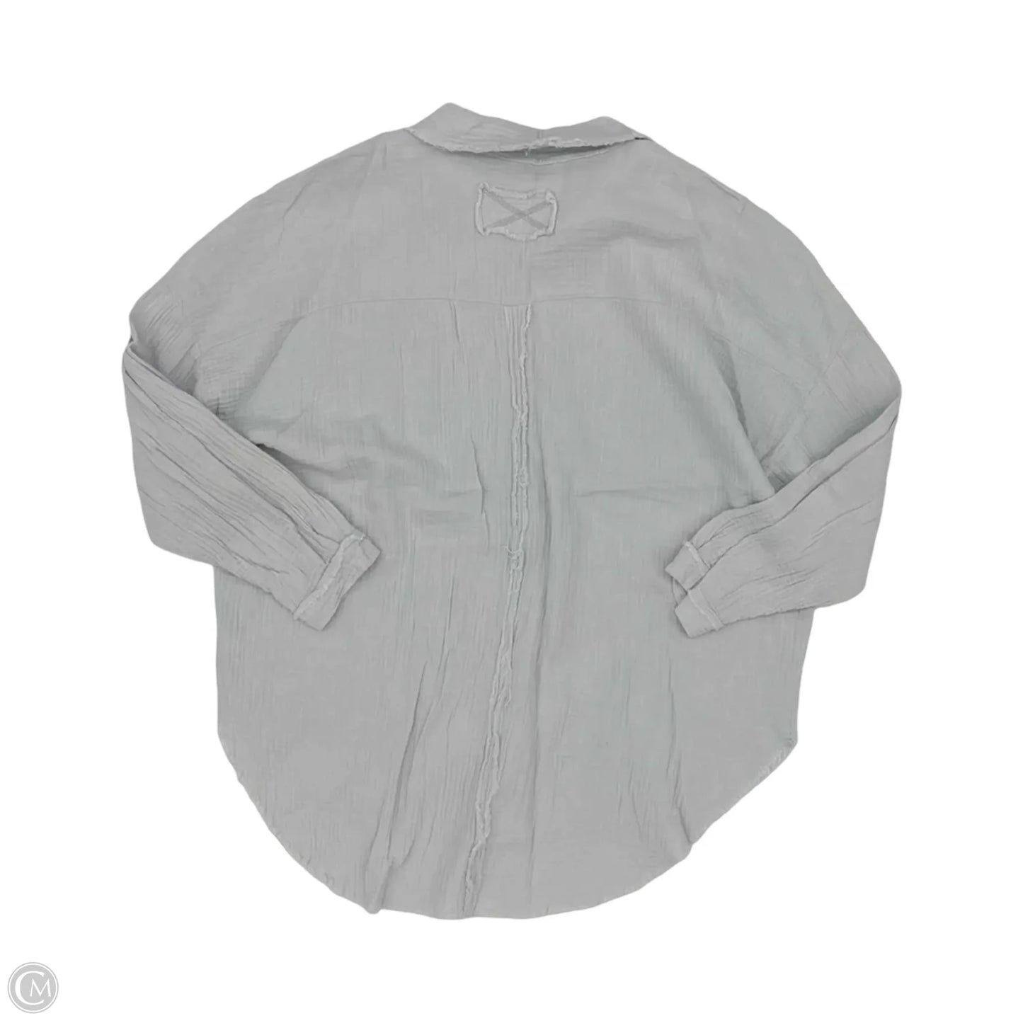 Top Long Sleeve By Zenana In Grey, Size: Xl