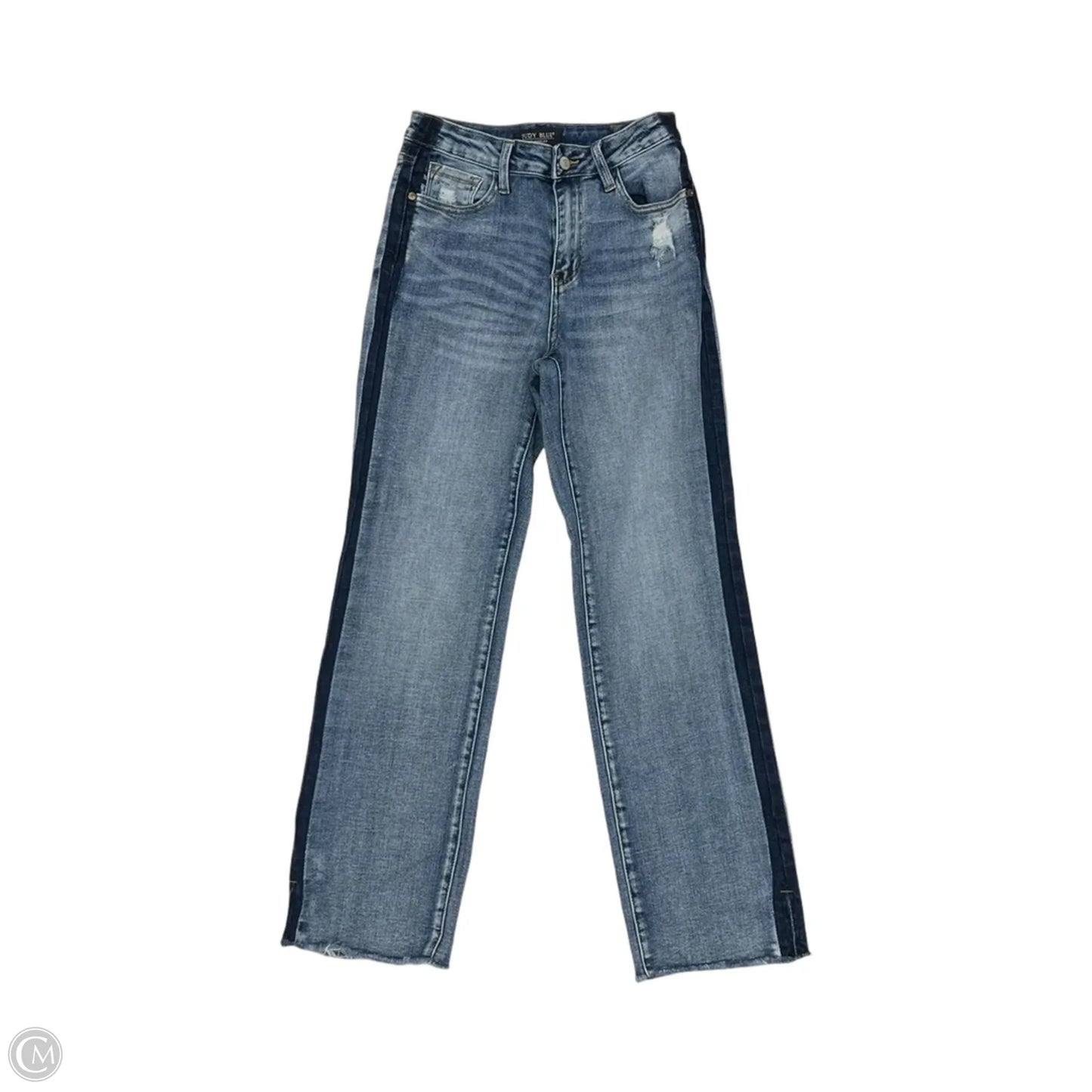 Jeans Straight By Judy Blue In Blue Denim, Size: 4