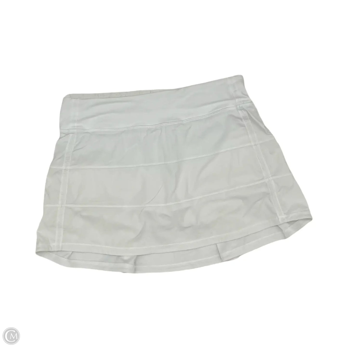 Athletic Skort By Lululemon In White, Size: S